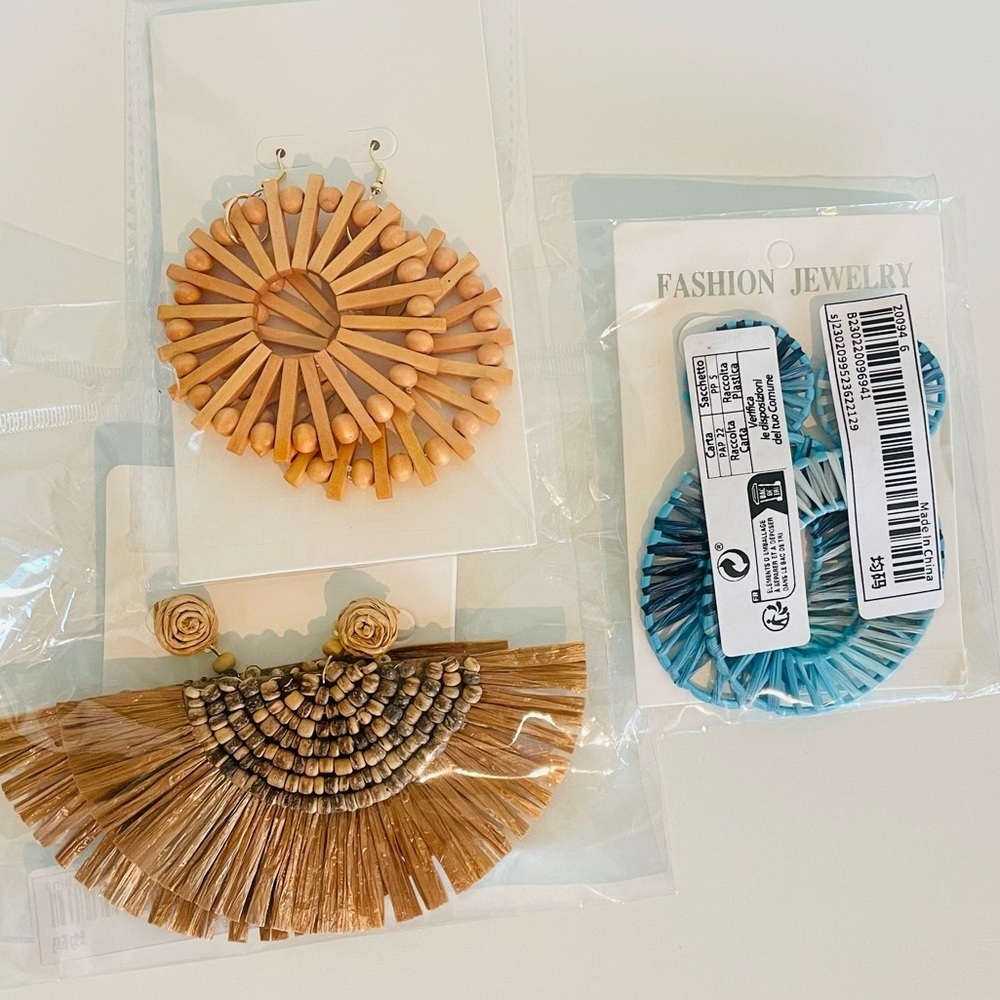 Fashion earrings summer earrings brand new set of three